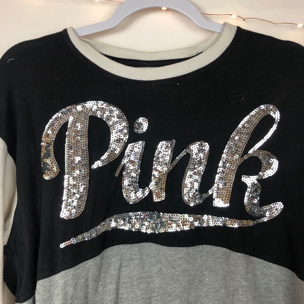 PINK VICTORIAS SECRET SPIRIT JERSEY SWEATSHIRT